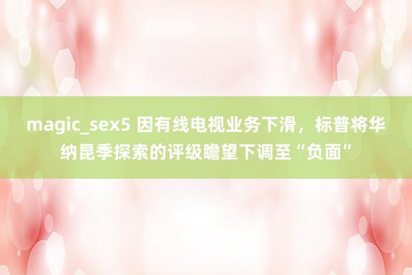 magic_sex5 因有线电视业务下滑，标普将华纳昆季探索的评级瞻望下调至“负面”