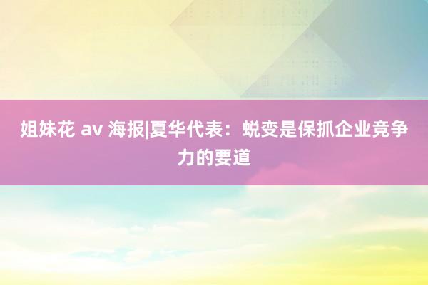 姐妹花 av 海报|夏华代表：蜕变是保抓企业竞争力的要道